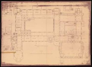 Königliches Residenzschloss Posen, Posen: Grundriss 1.OG 1:100