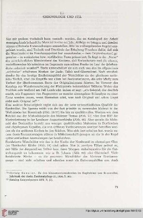 III. Chronologie und Stil