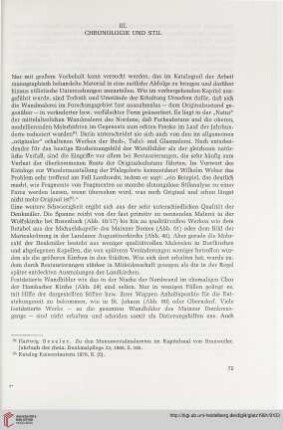 III. Chronologie und Stil