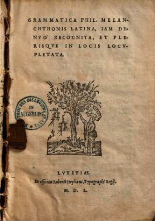 Grammatica Phil. Melanchthonis Latina
