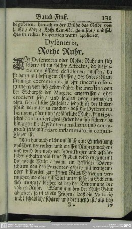 Dysenteria. Rothe Ruhr