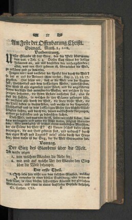 [Am Feste der Offenbarung Christi. u. a.]