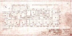 Neureuther, Gottfried von; Ludwigshafen; Direktionsgebäude der pfälzischen Eisenbahn - Ostflügel (Grundriss Keller)