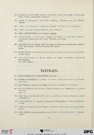 Textilien (Nr. 911-976)