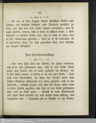 Am Gründonnerstage