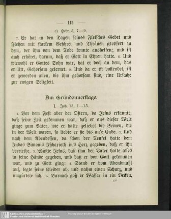 Am Gründonnerstage