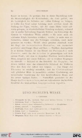 Luigi Pichler's Werke
