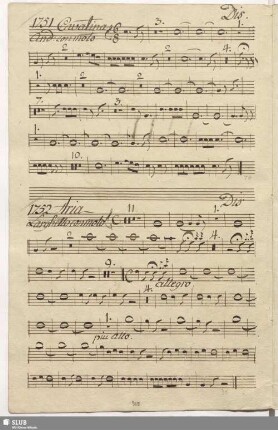 1751. Aria: Mentre giro il colle / Cimarosa, D.