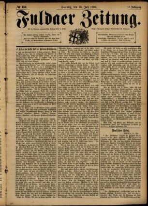 Ausgabe vom Sonntag, den 13. Juli 1890.
