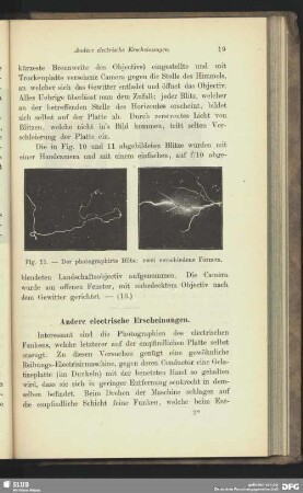 Andere elektrische Erscheinungen.