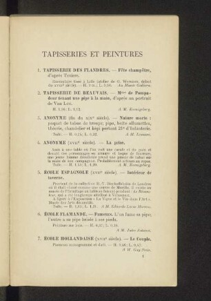 Tapisseries et peintures
