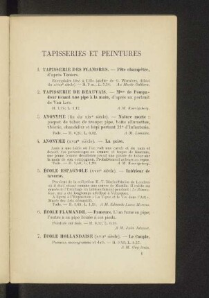 Tapisseries et peintures