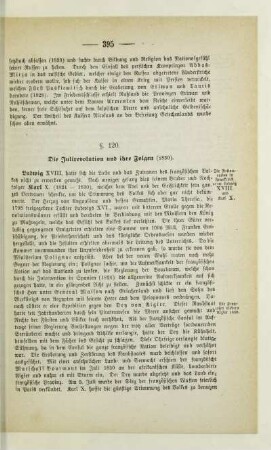 § 120. Die Julirevolution und ihre Folgen (1830)