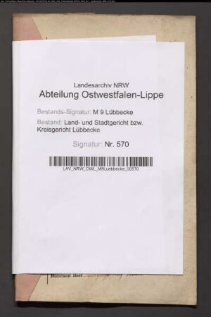 Erblasser: Holste, Christoph Friedrich Wilhelm; Erblasser: Holste, Marie Sophie, geb. Grote: