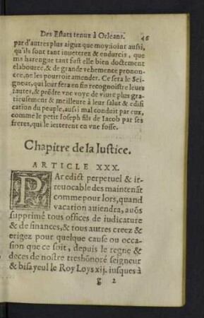 Chapitre de la Justice.