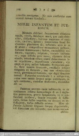 Morbi Infantum Et Puerorum