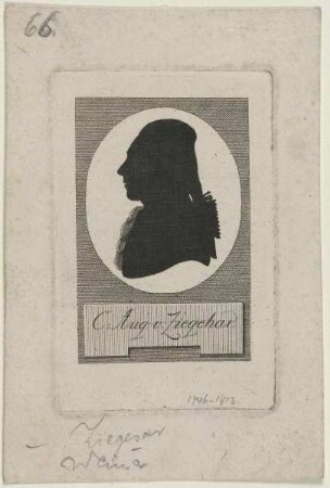 Bildnis des Carl August von Ziegehar (i. e. Ziegesar)