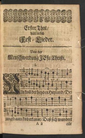 Von der Menschwerdung Jesu Christi.