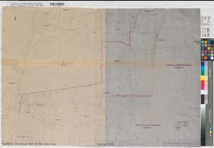 Hamm (Hamm) Gemeindegrenze mit Braam-Ostwennemar (Gemarkung Mark Flur 1) 1938 1 : 1000 66 x 95 Pause mit Einzeichnung Regierung Arnsberg Nr. 17766