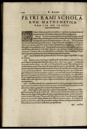 Petri rami scholarum mathematicarum. Lib. XIX.