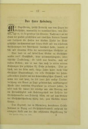 Das Haus Habsburg