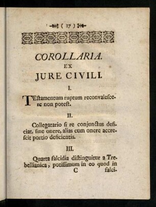 17-20, Corollaria