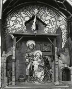Detail des Krippenaltars von Jörg Lederer in der Pfarrkirche von Serfaus