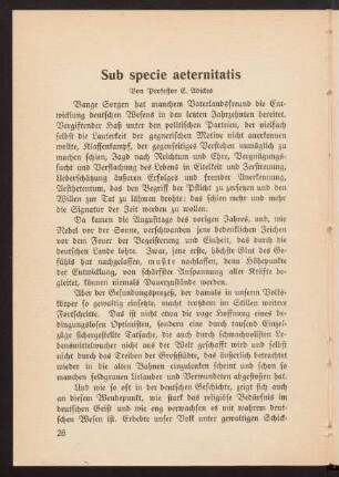 26-34, Sub specie aeternitatis