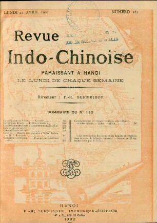 Lundi 21 Avril 1902. Numero 183