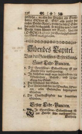 Sibendes Capitel. Von der Gewissens-Erforschung