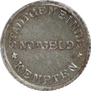 Münze / Notgeld, 2 Pfennig, 1920
