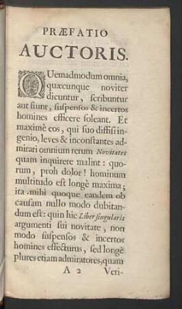 Praefatio Auctoris.