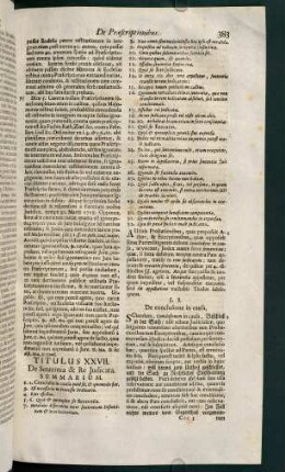 383-404, Titulus XXVII. De sententia & re judicata - Titulus XXX. De confirmatione utili vel inutili