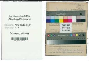 Entnazifizierung Wilhelm Schwarz , geb. 22.01.1904 (Beamter)