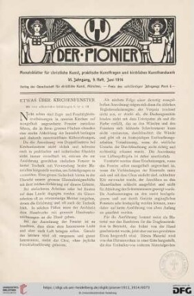 9. Heft, Juni 1914