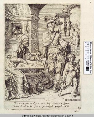 Te vroech genoten t'geen men lang behoort te sparen Doet d'onbedachte Feucht gemenelyck qualyck varen