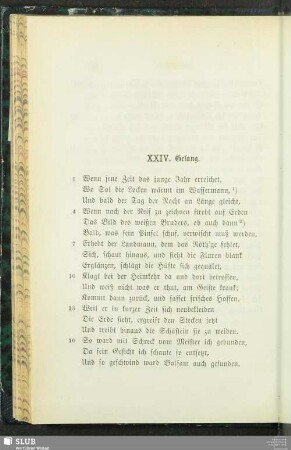 XXIV. Gesang