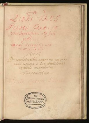 Peri anakriseon Hypnoticon, hoc est de revelationibus nocturnis