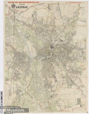 Plan von Leipzig