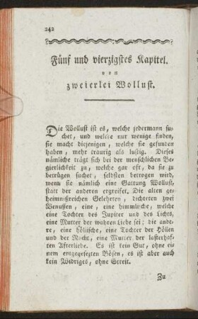 Fünf und vierzigstes Kapitel von zweierlei Wollust.