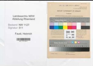 Entnazifizierung Heinrich Faust , geb. 11.05.1893 (Unternehmer)