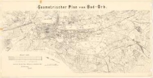 Geometrischer Plan von Bad Orb: Karte von Bad Orb