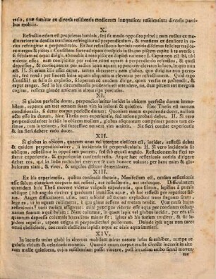 Theses Menstruae Ex Physica Universali De Motu Corporum, Gravitate, Æquilibrio Et Machinis