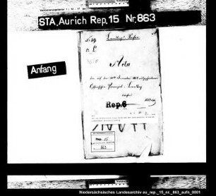 Der zur Präsentation eines Mitglieds der Justizkanzlei in Aurich einberufene Provinziallandtag