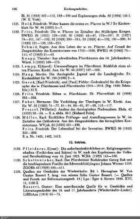 12. Sekten