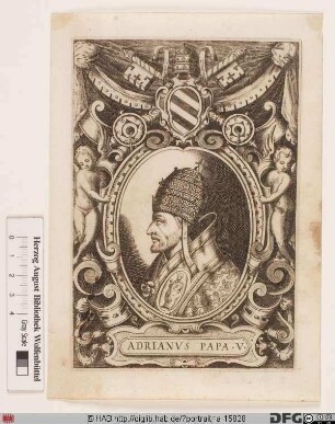 Bildnis Papst Hadrian V. (Ottobono Fieschi) (reg. 11. 7.- 18. 8. 1276)