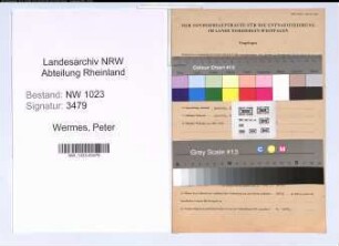 Entnazifizierung Peter Wermes , geb. 18.04.1894 (Industrieobermeister)