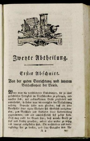 Erster Abschnitt. - Dritter Abschnitt.