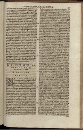 L. Annaei Senecae Ad Marciam De Consolatione, Liber Unus