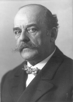 Porträt Robert Bruck (Kunsthistoriker; 1863-1942). Fotografie (Negativabzug auf Papier) von Ursula Richter. Dresden, um 1930